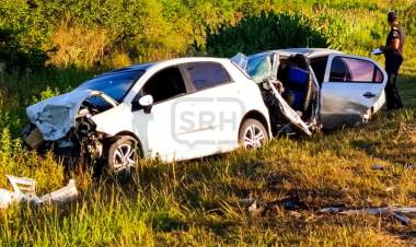 SALADAS | Trágico choque en el acceso: un fallecido y varios heridos