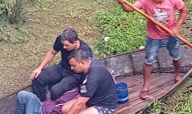 SAN ROQUE | EFECTIVOS POLICIALES RESCATARON A UN HOMBRE DEL RÍO SANTA LUCÍA