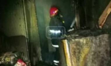 MURIÓ UN HOMBRE EN INCENDIO DE VIVIENDA EN PASO DE LOS LIBRES