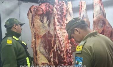 CARNE CON TIERRA, PASTO… Y SIN CONTROL: DECOMISO EN CHAVARRÍA