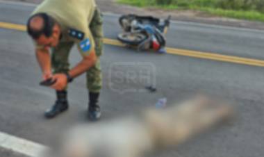 SAN ROQUE | LO EMBISTIERON EN RUTA 12 Y QUEDÓ GRAVE
