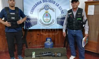 LA CRUZ | ESCLARECEN ROBO Y RECUPERAN UN ARMA SUSTRAÍDA