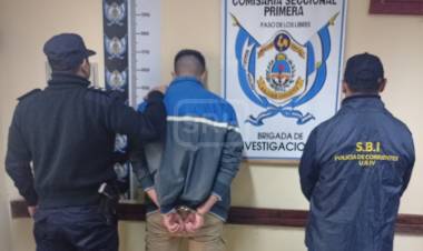SE ENTREGÓ EL PRESUNTO AUTOR DEL HOMICIDIO EN LA CRUZ