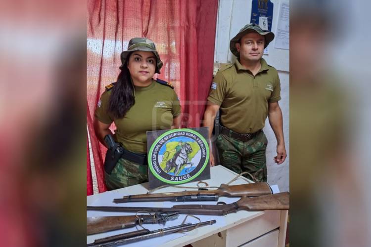 SAUCE | ALLANARON LA CASA DE UN CUATRERO Y SECUESTRARON ARMAS